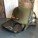 Hermosa Beach HERMOSA AVE Trucker Hat - Camouflage/Olive