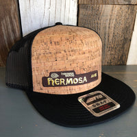 Hermosa Beach HERMOSA AVE Premium Cork Trucker Hat (Black)