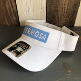 Hermosa Beach BLUE SUPREME HERMOSA - Cool Comfort Performance Polyester Cool Mesh Sun Visor - White
