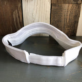 Hermosa Beach HERMOSA AVE Sun Visor Cool Comfort Performance Polyester Cool Mesh - White