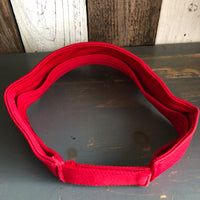 Hermosa Beach BLUE SUPREME HERMOSA - Cool Comfort Performance Polyester Cool Mesh Sun Visor - Red