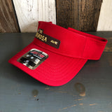 Hermosa Beach HERMOSA AVE Sun Visor Cool Comfort Performance Polyester Cool Mesh - Red