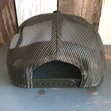 Hermosa Beach LIFEGUARD TOWER Camouflage 6 Panel Mid Profile Mesh Back Snapback Trucker Hat - Dark Green/Brown/Dark Olive Green