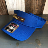 Hermosa Beach HERMOSA AVE Sun Visor Cool Comfort Performance Polyester Cool Mesh - Royal Blue