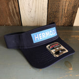 Hermosa Beach BLUE SUPREME HERMOSA - Cool Comfort Performance Polyester Cool Mesh Sun Visor - Navy