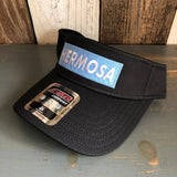 Hermosa Beach BLUE SUPREME HERMOSA - Cool Comfort Performance Polyester Cool Mesh Sun Visor - Black