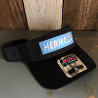 Hermosa Beach BLUE SUPREME HERMOSA - Cool Comfort Performance Polyester Cool Mesh Sun Visor - Black