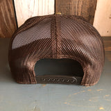 Hermosa Beach HERMOSA AVE Camouflage 6 Panel Mid Profile Mesh Back Snapback Trucker Hat - Dark Green/Brown/Dark Brown