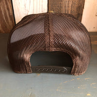 Hermosa Beach THE NEW STYLE Camouflage 6 Panel Mid Profile Mesh Back Snapback Trucker Hat - Dark Green/Brown/Dark Brown