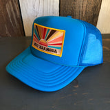 Hermosa Beach MUY HERMOSA High Crown Trucker Hat - Turquoise Blue