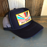 Hermosa Beach MUY HERMOSA High Crown Trucker Hat - Navy