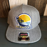 Hermosa Beach FIESTA Premium 5-Panel Mid Profile Snapback Hat - Grey