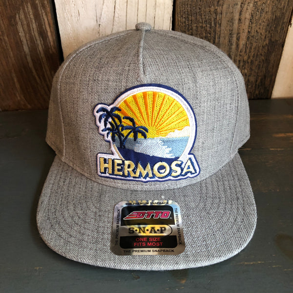 Hermosa Beach FIESTA Premium 5-Panel Mid Profile Snapback Hat - Grey
