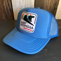 SURF HERMOSA :: OPEN DAILY High Crown Trucker Hat - Col. Blue
