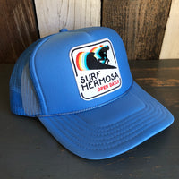 SURF HERMOSA :: OPEN DAILY High Crown Trucker Hat - Col. Blue
