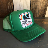 SURF HERMOSA :: OPEN DAILY High Crown Trucker Hat - Kelly Green