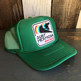 SURF HERMOSA :: OPEN DAILY High Crown Trucker Hat - Kelly Green