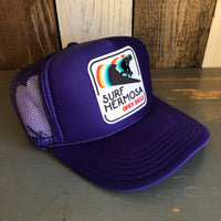 SURF HERMOSA :: OPEN DAILY High Crown Trucker Hat - Purple