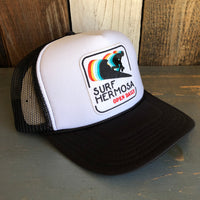 SURF HERMOSA :: OPEN DAILY Trucker Hat - Black/White/Black