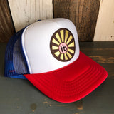 Hermosa Beach SUNBEAMS Trucker Hat - Red/White/Royal Blue