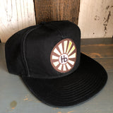 Hermosa Beach SUNBEAMS 5 Panel Low Profile Style Dad Hat - Black