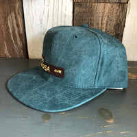 Hermosa Beach HERMOSA AVE 6 Panel Mid Profile Baseball Cap - Dark Green