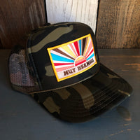 Hermosa Beach MUY HERMOSA Trucker Hat - Full Camouflage