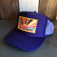 Hermosa Beach MUY HERMOSA High Crown Trucker Hat - Purple