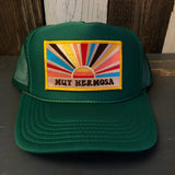 Hermosa Beach MUY HERMOSA High Crown Trucker Hat - Kelly Green