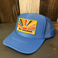 Hermosa Beach MUY HERMOSA High Crown Trucker Hat - Col. Blue