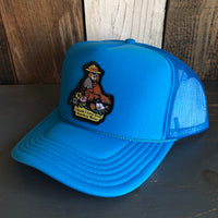 I THINK I LOVE YOU, SMOKEY BEAR - Trucker Hat - Neon Blue