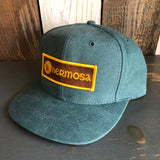 Hermosa Beach AS REAL AS THE STREETS 6 Panel Mid Profile Baseball Cap - Dark Green