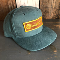Hermosa Beach AS REAL AS THE STREETS 6 Panel Mid Profile Baseball Cap - Dark Green