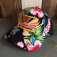 Hermosa Beach MUY HERMOSA Hawaiian Pattern 6 Panel Low Profile Baseball Cap - A ‘o ia (Curved Brim)