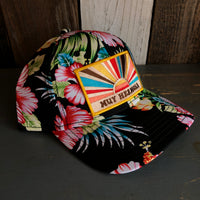Hermosa Beach MUY HERMOSA Hawaiian Pattern 6 Panel Low Profile Baseball Cap - A ‘o ia (Curved Brim)