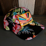 Hermosa Beach MUY HERMOSA Hawaiian Pattern 6 Panel Low Profile Baseball Cap - A ‘o ia (Curved Brim)