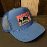 PALM SPRINGS High Crown Trucker Hat - Col. Blue