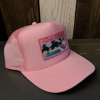 PALM SPRINGS, CALIFORNIA High Crown Trucker Hat - Pink