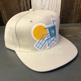 Hermosa Beach LIFEGUARD TOWER 6 Panel Mid Profile Baseball Cap  - Brushed Bull Denim