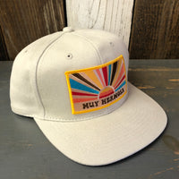 Hermosa Beach MUY HERMOSA 6 Panel Mid Profile Baseball Cap  - Brushed Bull Denim