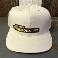 Hermosa Beach HERMOSA AVE 6 Panel Mid Profile Baseball Cap  - Brushed Bull Denim
