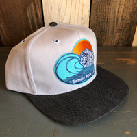Hermosa Beach TUBULAR 6 Panel Mid Profile Baseball Cap - Brushed Bull Denim