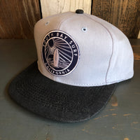 SOUTH BAY SURF (Navy Colored Patch) 6 Panel Mid Profile Baseball Cap - Brushed Bull Denim