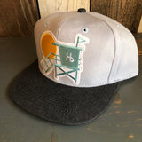 Hermosa Beach LIFEGUARD TOWER 6 Panel Mid Profile Baseball Cap - Brushed Bull Denim