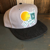 Hermosa Beach LIFEGUARD TOWER 6 Panel Mid Profile Baseball Cap - Brushed Bull Denim