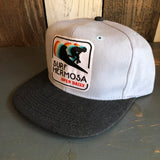 SURF HERMOSA :: OPEN DAILY 6 Panel Mid Profile Baseball Cap - Brushed Bull Denim