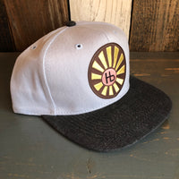 Hermosa Beach SUNBEAMS 6 Panel Mid Profile Baseball Cap - Brushed Bull Denim