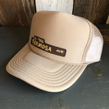 Hermosa Beach HERMOSA AVE High Crown Trucker Hat (Khaki)