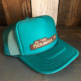 Hermosa Beach HERMOSA AVE High Crown Trucker Hat - Jade Green