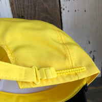 Hermosa Beach HERMOSA AVE 5 Panel High Crown Baseball Cap - Black/Yellow